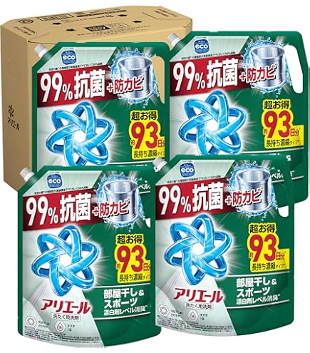 Amazon | アリエール 超抗菌ジェル 部屋干しプラス 超特大 詰め替え